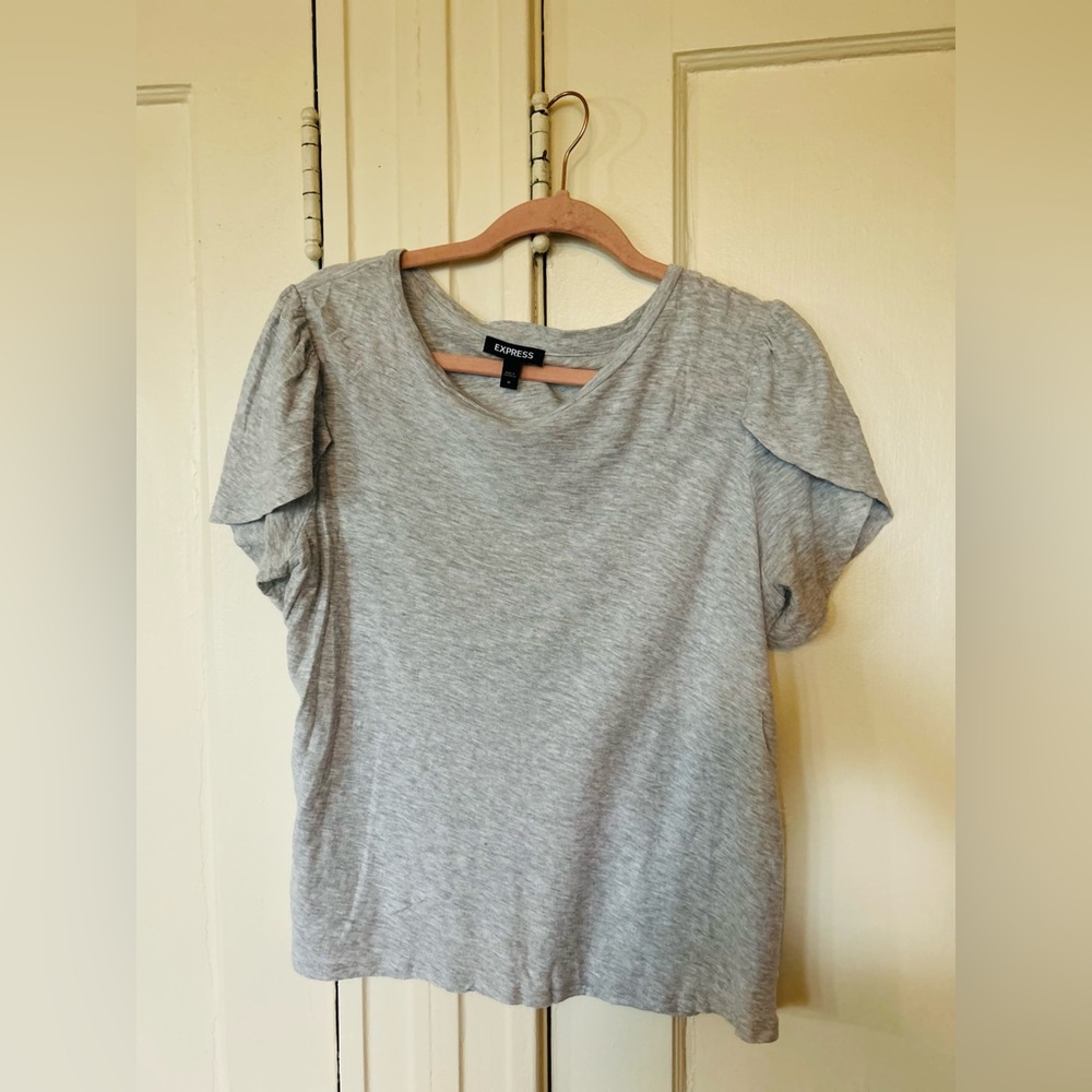 Express Cotton poof sleeve tee